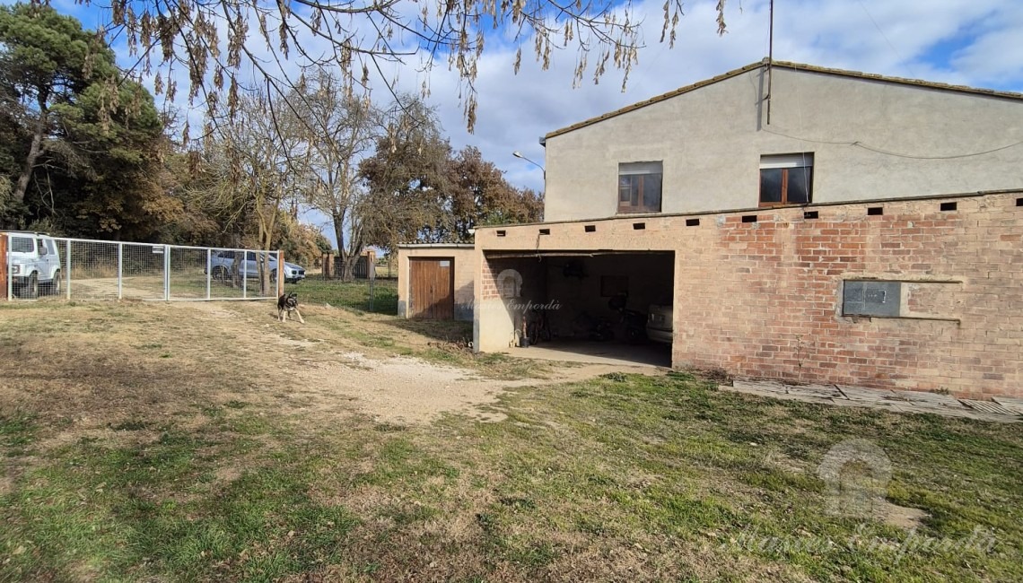 View of the farmhouse outbuildings