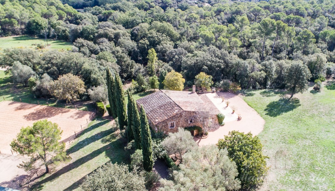 Aerial view of the property