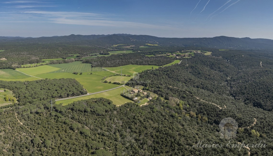 Bird’s-eye view of the property 