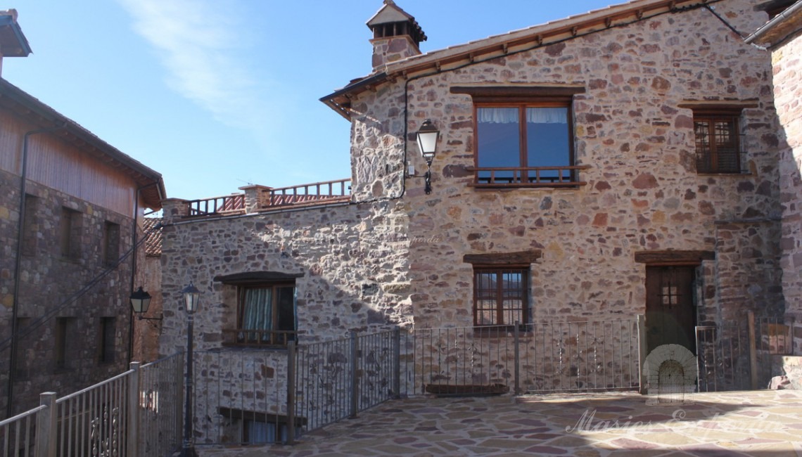 View of the facade of one of the houses