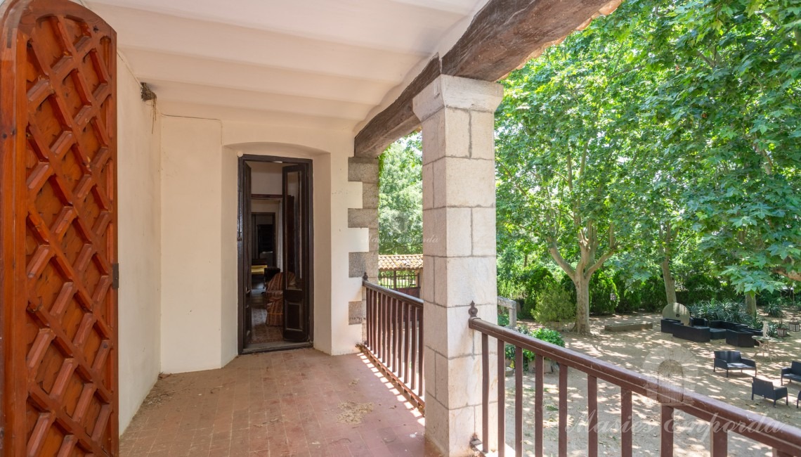 Second floor terrace provides access to the chapel