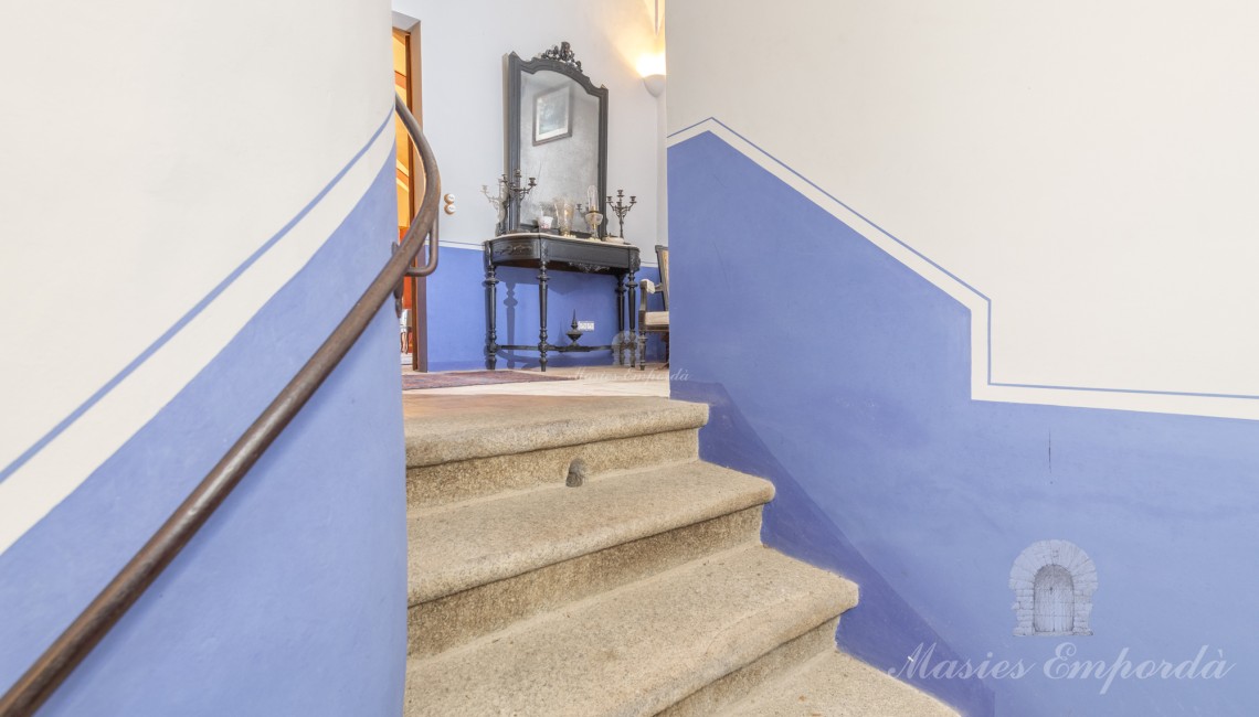 Staircase leading to the upper floors 