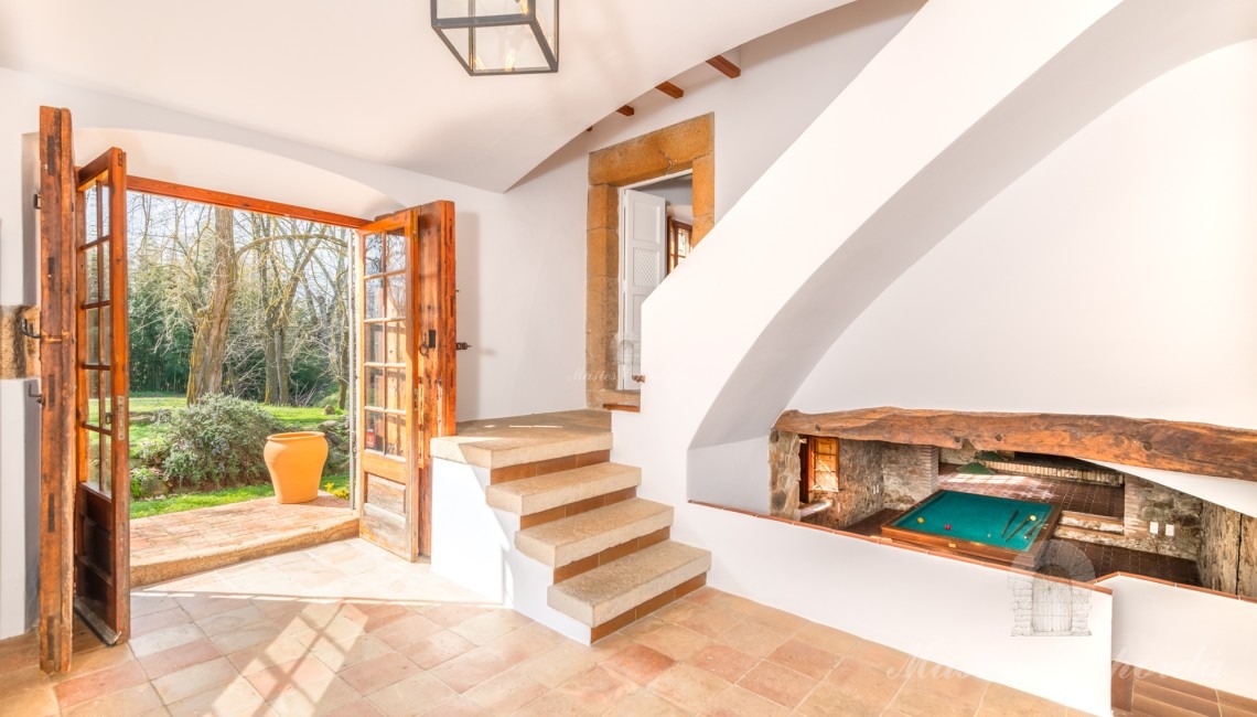 Main entrance and hallway of the farmhouse