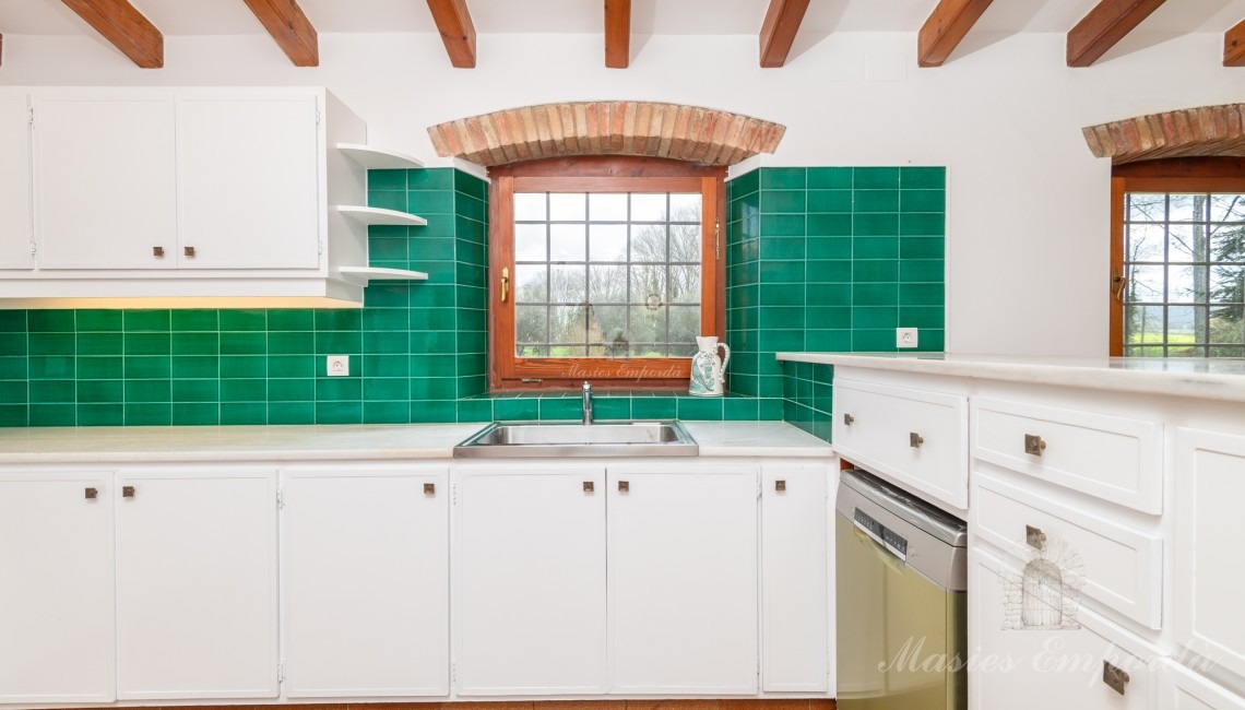 New kitchen of the farmhouse