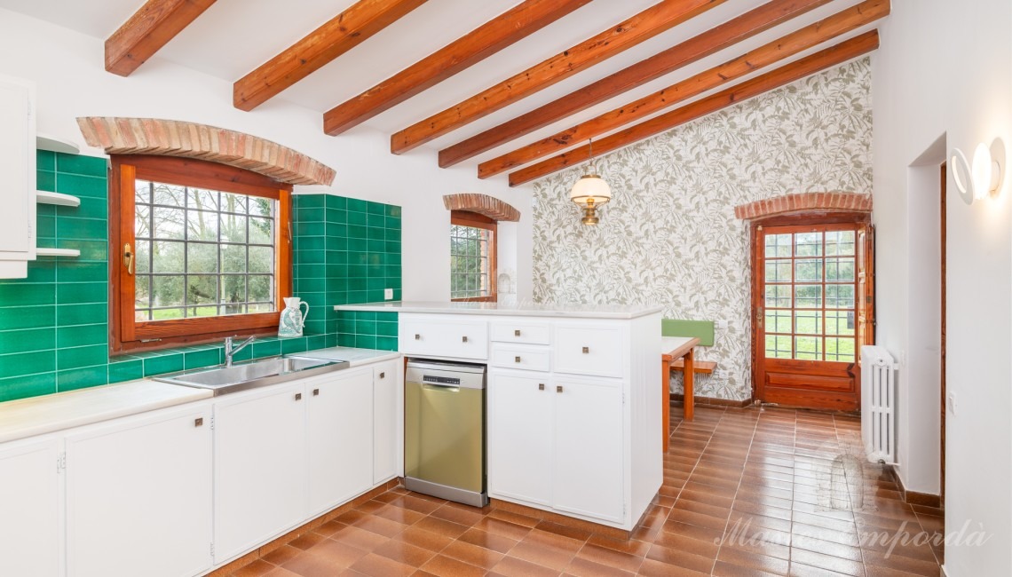 New kitchen of the farmhouse