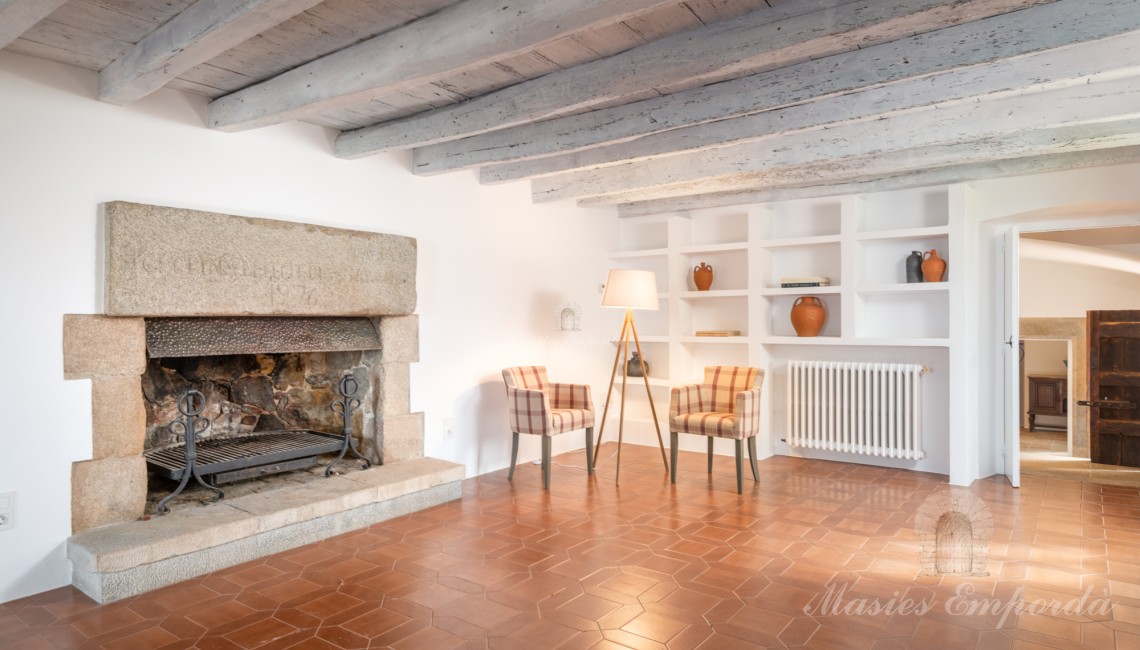 Main living room of the farmhouse