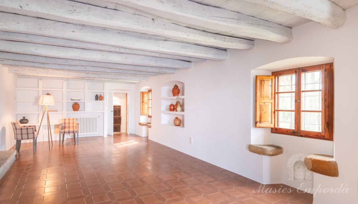 Main living room of the farmhouse