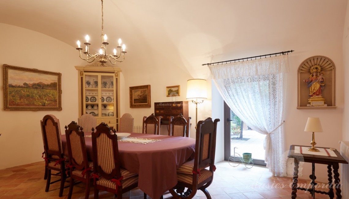 Detalle del comedor principal