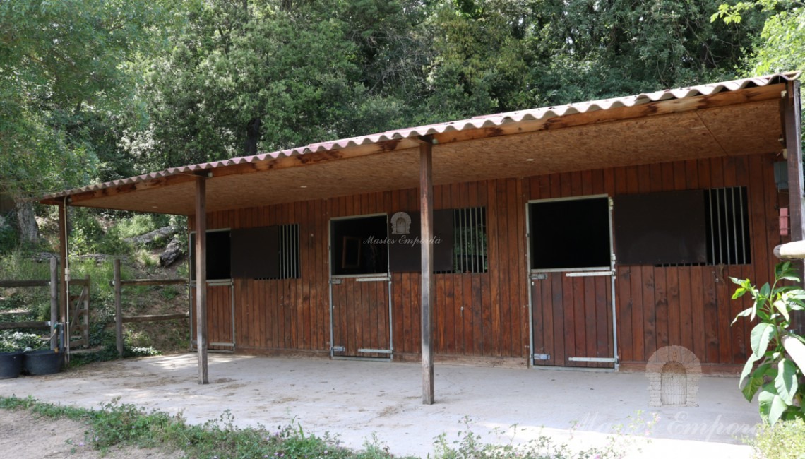 Horse stables of the property