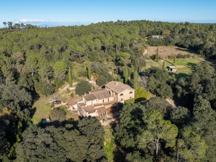 View of the farmhouse and the property