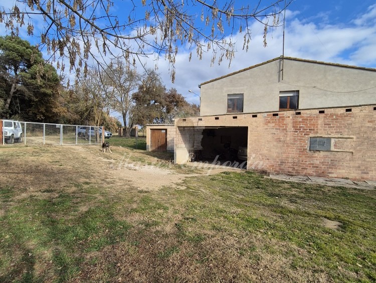 View of the farmhouse outbuildings