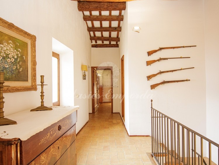 Interior staircase leading to floors