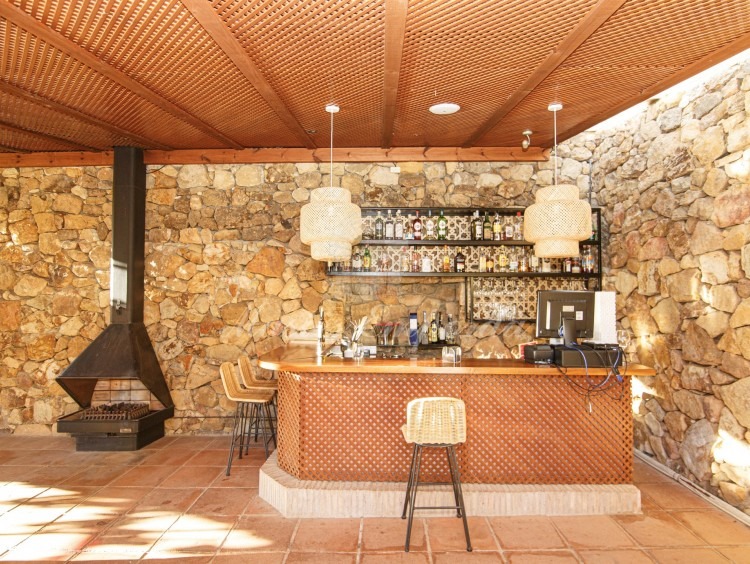 Bar in the restaurant area of the house