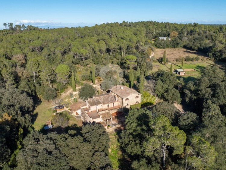 View of the farmhouse and the property
