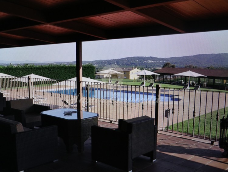 Views from the terrace of the farmhouse in the pool area